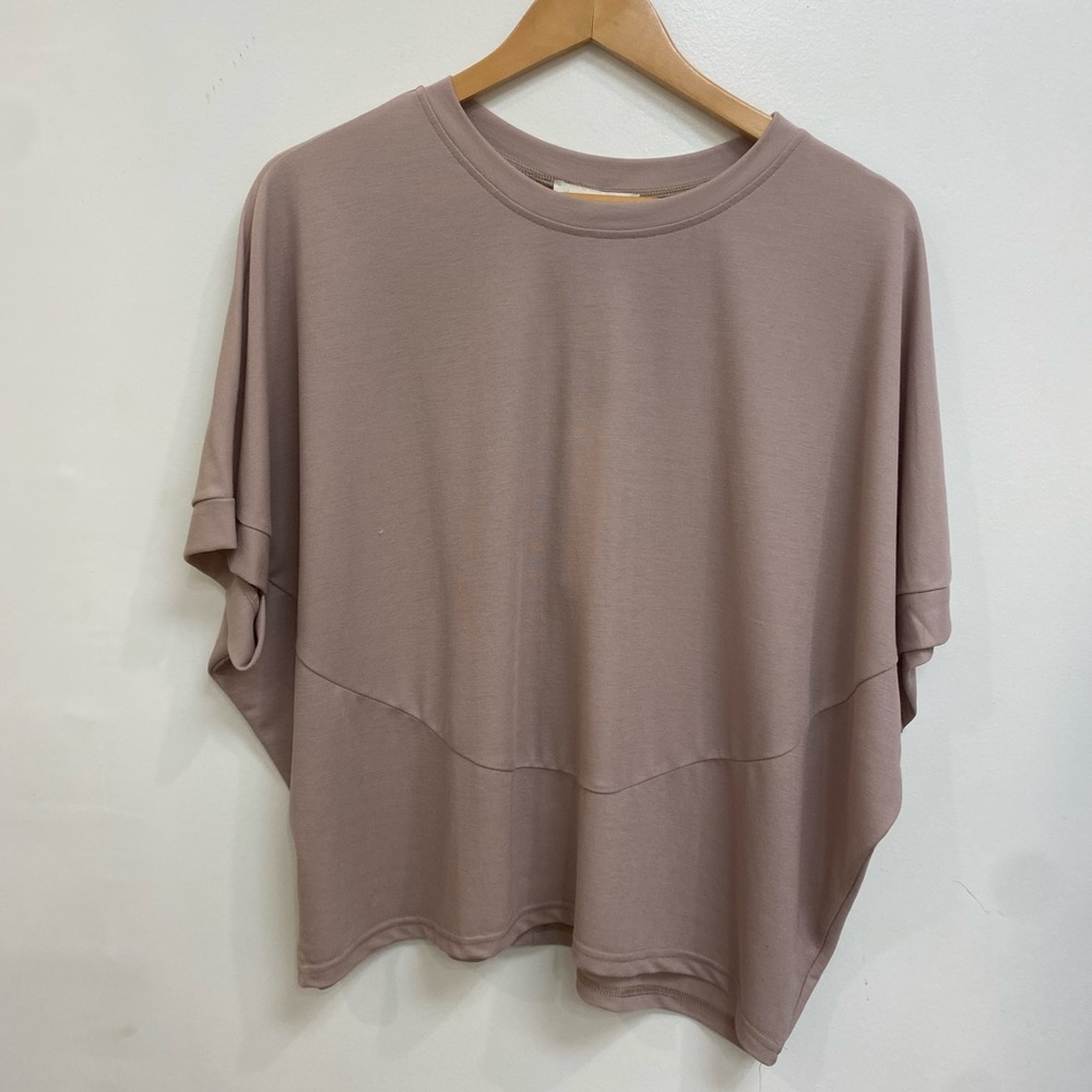 Dark blush crop tee